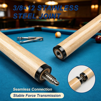 58 Inch Wooden Pool Cue Set