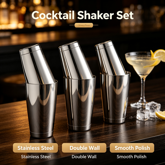 Stainless Steel Cocktail Shaker Set