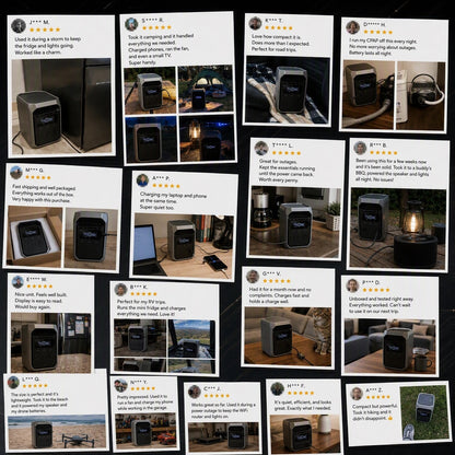 Large Capacity + Fast Charging = Endless Power, Anywhere, Anytime