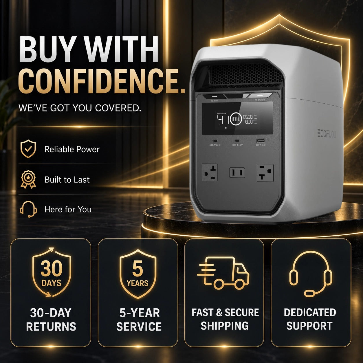 Large Capacity + Fast Charging = Endless Power, Anywhere, Anytime